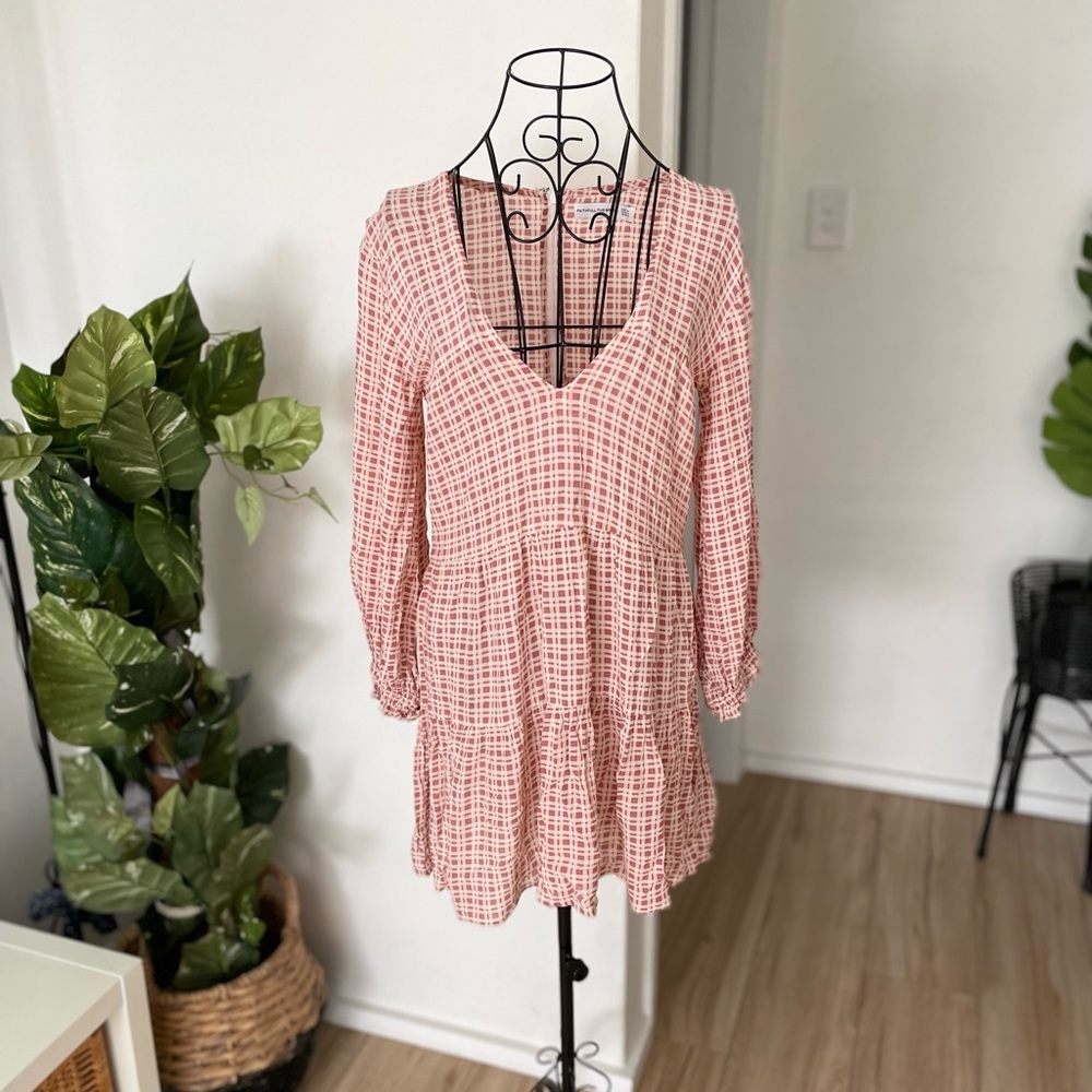 Faithfull The Brand Checked Mini Dress. - Picture 1 of 4